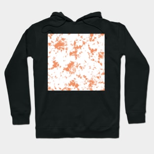 Peach orange and white marble - Tie-Dye Shibori Texture Hoodie